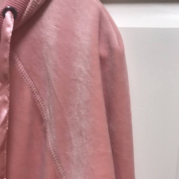 Nanette Lepore pink velour hooded sweatshirt - Picture 7 of 12